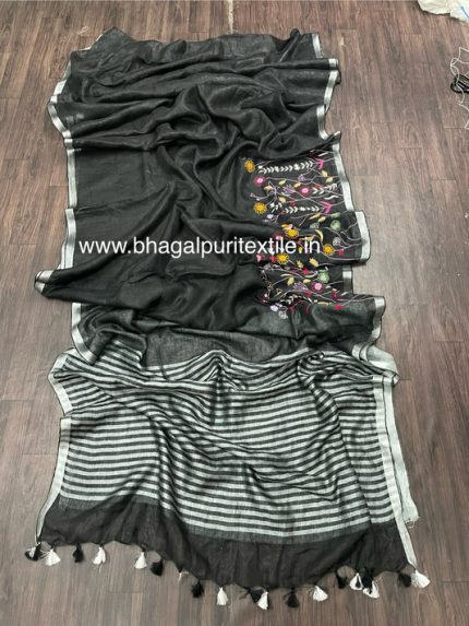 Kala Heritage Linen Saree( Search Code-1037)