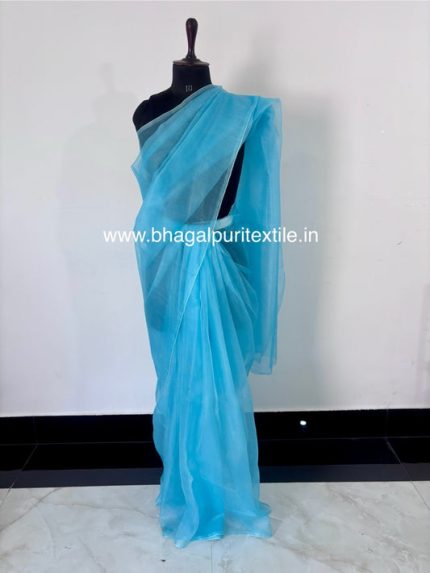 Hawa-e-Noor Organza Saree With Running Blouse 1 m (Search code-1078)